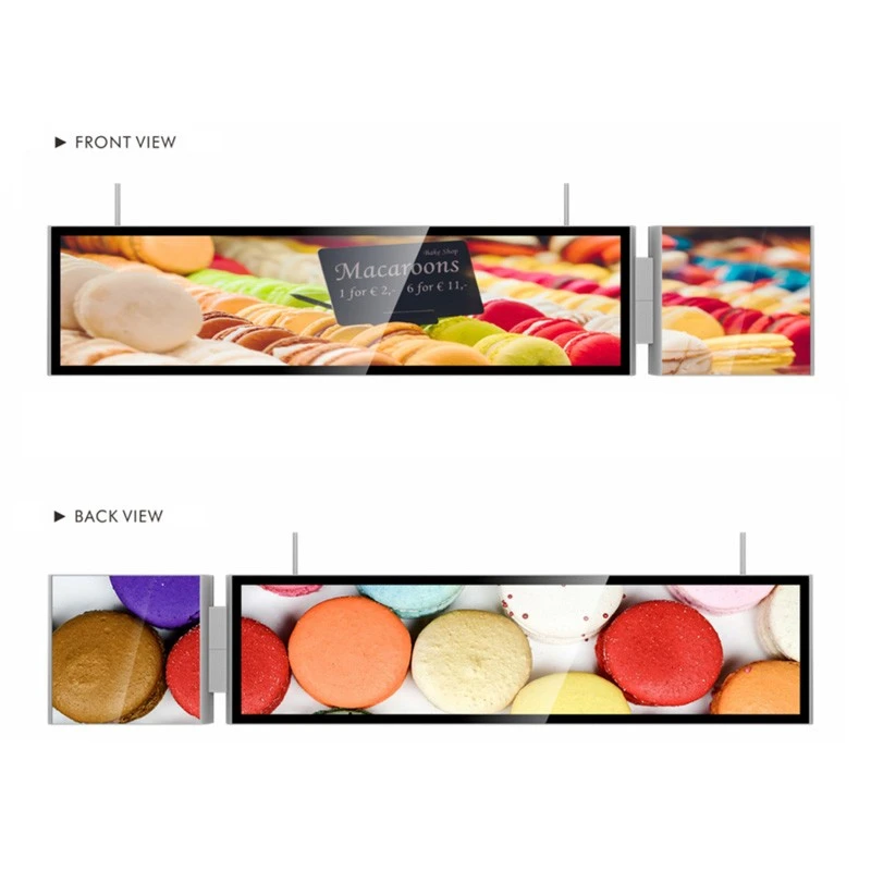 49 pous LCD Bar Display ekran ak bwat limyè -de ekran konekte