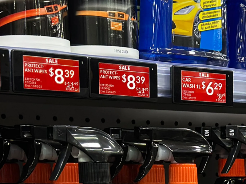 Ki kalite etikèt ki disponib pou etajè elektwonik yo?