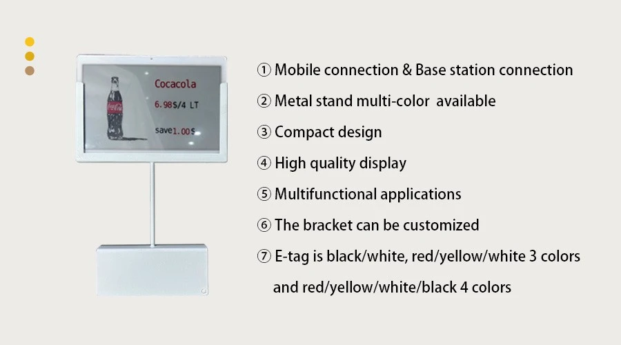 7.3 Inch Electronic Price Tag Metal Insert Channel 7.3 Inch Electronic Price Tag Metal Insert Channel